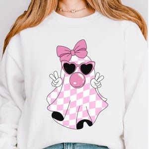 Halloween Ghost Sweatshirt, Cute Ghost Shirt, Womens Halloween Shirt, Cute Fall Shirt, Spooky Season Shirt, Gift For Halloween