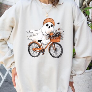 Halloween Ghost Sweatshirt, Cute Ghost Sweatshirt, Womens Halloween Shirt, Cute Fall Shirt, Spooky Season Shirt, Gift For Halloween