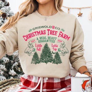 In My Heart Is a Christmas Tree Farm Sweatshirt, Farm Fresh Christmas Tree Shirt, Christmas Crewneck, Christmas Shirt for Women