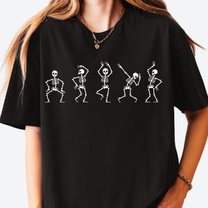 Camiseta de esqueleto bailando, camiseta vintage de los 90, camiseta retro de esqueleto, sudadera divertida de calavera, camiseta de amantes del baile, camisetas de broma