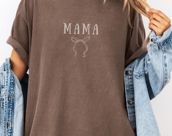 Comfort Colors® Coquette Mama Shirt, Mom Appreciation Shirt, Best Mom Shirt, Mama T-Shirt, Gift for Mother’s Day, From Daughter, Mom Gift