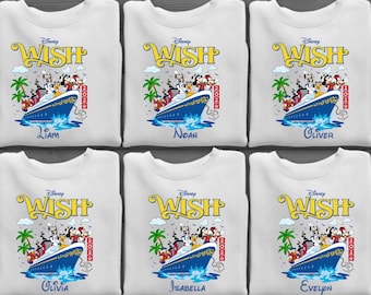 Disney Cruise Shirt 2026, Benutzerdefinierte Disney Cruise Shirts, Disney Cruise Name und Jahr Shirts, Disney Cruise Familie Shirt, Disney Trip Shirts