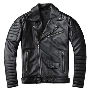 Handmade Men’s Black Biker Brando Premium Vintage Genuine Sheepskin Cafe Racer Unisex leather Motorcycle Jacket