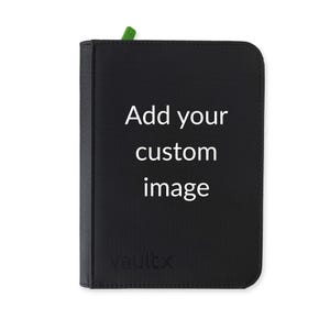 Custom Vault X Trading Card Binder — Personalised Line-Art Design — 3/9/12-Pocket Sizes — Multiple Colours
