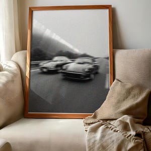 Stylish vintage Porsche racing art print, perfect automotive gift for car enthusiasts, retro Porsche 911 poster for wall decoration, man cave and office car decor, collectible car print for classic race fans, motorsport inspired gift, beautifully illustrated speed poster for auto lovers.Vintage Racing Porsche Poster Print | Automotive poster | Vintage Car Racing Gift | Wall Art for Racing Fans | Porsche 911 Poster Gifts