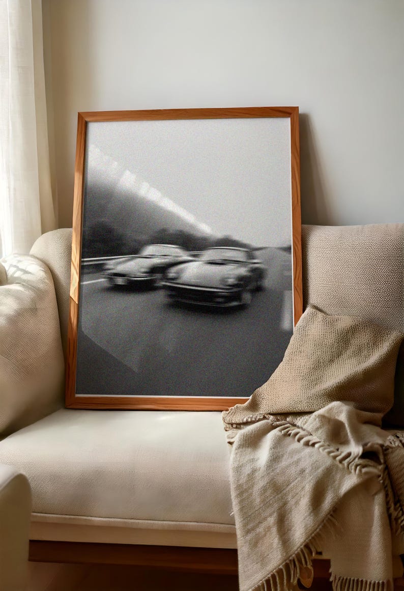Stylish vintage Porsche racing art print, perfect automotive gift for car enthusiasts, retro Porsche 911 poster for wall decoration, man cave and office car decor, collectible car print for classic race fans, motorsport inspired gift, beautifully illustrated speed poster for auto lovers.Vintage Racing Porsche Poster Print | Automotive poster | Vintage Car Racing Gift | Wall Art for Racing Fans | Porsche 911 Poster Gifts