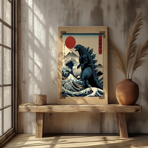 Vintage Japanese Godzilla Poster | Kaiju Wall Art | Japanese Movie Print
Bring the mighty roar of Godzilla into your space with this vintage Japanese poster! Inspired by classic kaiju films and traditional Japanese art, this piece is perfect for collectors, movie lovers, and fans of retro style.