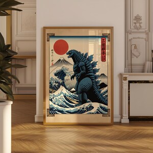 Vintage Japanese Godzilla Poster | Kaiju Wall Art | Japanese Movie Print
Bring the mighty roar of Godzilla into your space with this vintage Japanese poster! Inspired by classic kaiju films and traditional Japanese art, this piece is perfect for collectors, movie lovers, and fans of retro style.Vintage Japanese Godzilla Poster | Kaiju Wall Art | japanese posters godzilla | vintage godzilla poster | poster godzilla japanese art