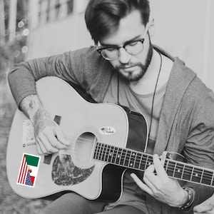 Adesivo con bandiera dell'unità degli Stati Uniti e del Messico, decalcomania a colori ad alta risoluzione senza bolle, adesivo in vinile resistente e ad alta opacità con un messaggio potente che si distingue