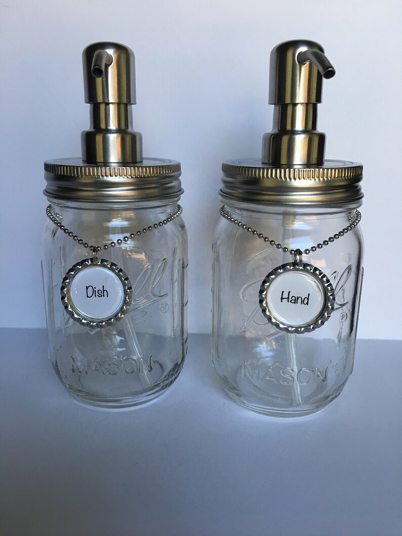 Hand and Dish Soap Dispenser labels with Chain Labels for Etsy