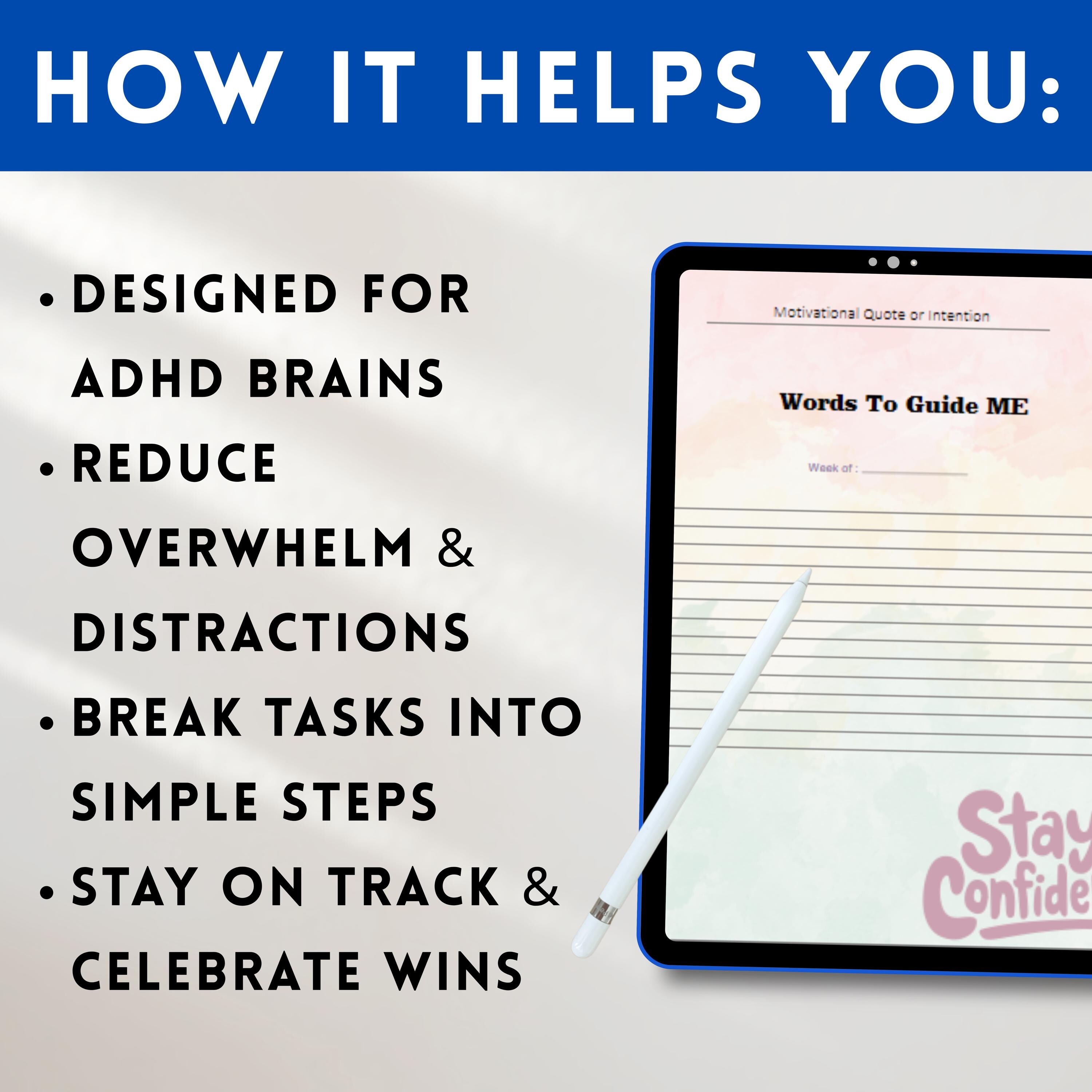 Onenote Planner – Editable Daily Routine Onenote Template for ADHD ...