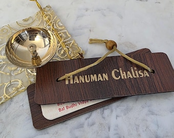 Brass Diya Hanuman Chalisa English Pooja Return Gift Set