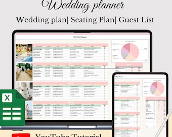 Hochzeitsplaner Tabelle für Google Sheets Komplette Hochzeitsbudget Tracker Zeitleiste Digitale Hochzeits Checkliste & Gästeliste