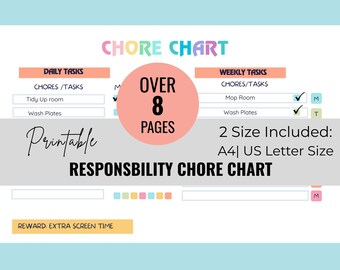 Responsibilty Chore Chart für Kinder