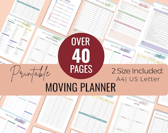 Umzugsplaner Druckbare Ultimative Umzugs Checkliste Umzugs Checkliste Raum für Raum Umzug Checkliste bearbeitbar Umzugstag Planner PDF