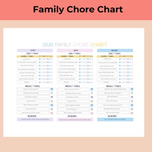 ADHD Friendly Declutter Planner Bundle Printable Canva Weekly, Monthly, Yearly Cleaning Schedule Template