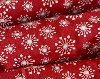 Red Quilting Cotton from Clothworks, Sewing Notions, Fabric by the Yard, Gift for Quilters
