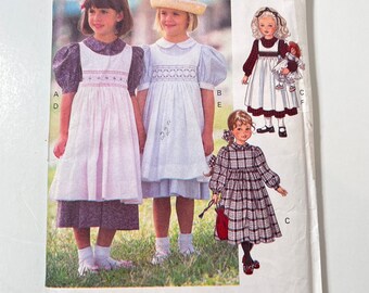 Charming Girls Dress & Pinafore Sewing Pattern | Little Vogue 8608 by Teresa Layman | Toddler Sizes 2-4 | Perfect Gift for Crafty Moms