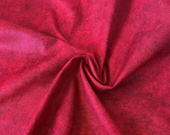 Red Tonal Fabric from Maywood Studio, Premium Quilting Cotton Remnant