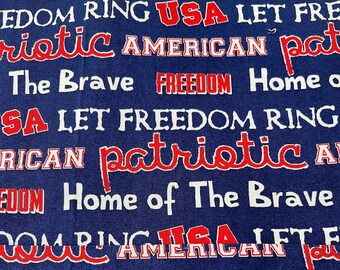 Patriotic Quilting Cotton, Springs Creative Independence Day Print Red White & Blue Fabric by the Yard