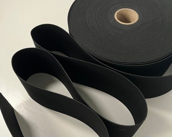 3'' Black Extra Wide Corset Elastic, Flexible and Strong Stretchy Band, Sold by the Yard