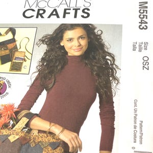 Patron de couture de sacs doublés Mc Calls M5543, 3 tailles Fournitures de courtepointe DIY pour accessoires et travaux manuels pour femmes