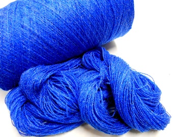 3 Skeins Blue Vintage Yarn Y127 2 ply Acrylic Fingering Yarn Knitting Supplies