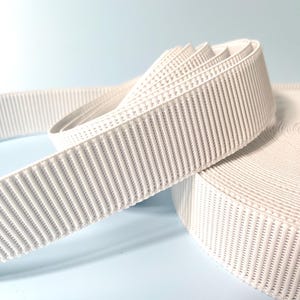 Ribbed Waistband Elastic, 1 Yard White 1.5&quot; Wide Non-Roll, Easy to Sew