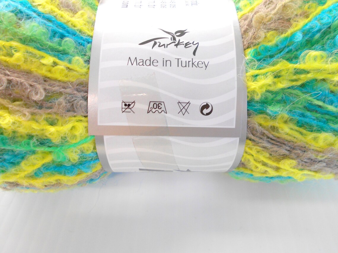 Ice Yarns Boucle Mohair Light Knitting Yarn Made in Turkey Etsy