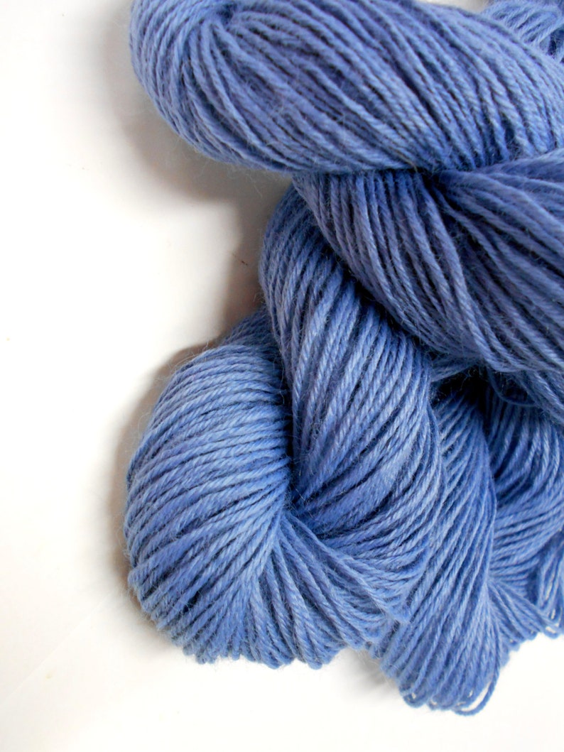 Vintage Cornflower Blue Yarn 1 Skein Sport Weight Yarn Etsy