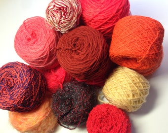 Mystery Yarn Boxes, Refresh Your Stash, Blazing Hot Fire Colorway, Knitting and Crochet Supplies