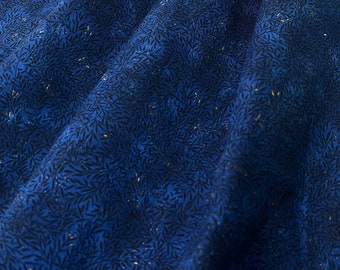 Quilting Fabric by Karen Combs for Blank Quilting, Dark Blue Tonal Premium Cotton by the Yard