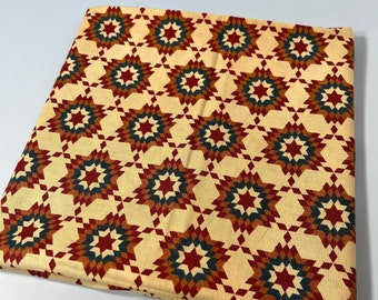 Premium Cotton Fabric by Windham - Williamsburg Heart of a Nation Pattern, 1 Yard  by 43" Wide for Quilting & Crafts, Unique Sewing Gift