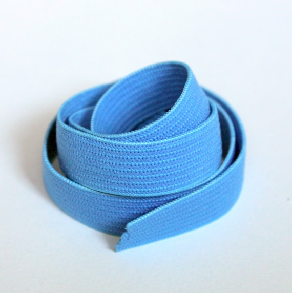 2/" 50MM SKY BLUE WIDE KNIT WOWEN ELASTIC WAISTBAND FLAT BELT SEWING