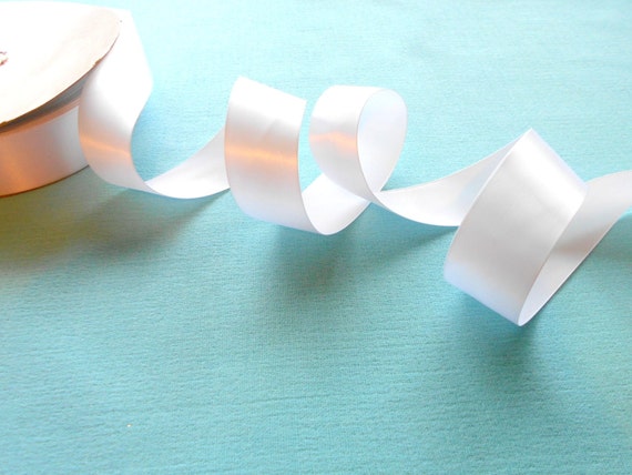 White Satin Ribbon, Single Faced 1 1/2 Inch Wide, 5 Yds Wedding Decor  Supplies, Costume Sewing 
