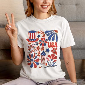 Freiheitsstatue T-Shirt, Unabhängigkeitstag T-Shirt, 4. Juli Shirt USA Flagge Shirt Vaterländisches Shirt, Freiheit und Gerechtigkeit für alle Shirt