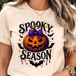 Spooky Season T-Shirt: Retro Halloween Pumpkin Tee