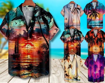 Cruise Ship Hawaiian Shirt for Men Women, Palm Tree & Tropical