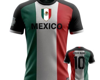 Custom Mexico Soccer Jersey, Personalized Football Shirt
