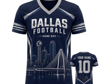 Koszulka Dallas Football 3D, koszulka kibica Dallas City Mesh