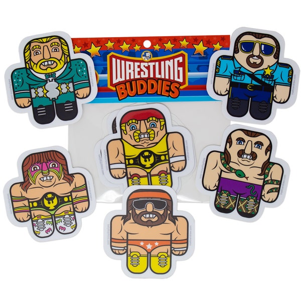 Wrestling Buddies Sticker 6 Pack.