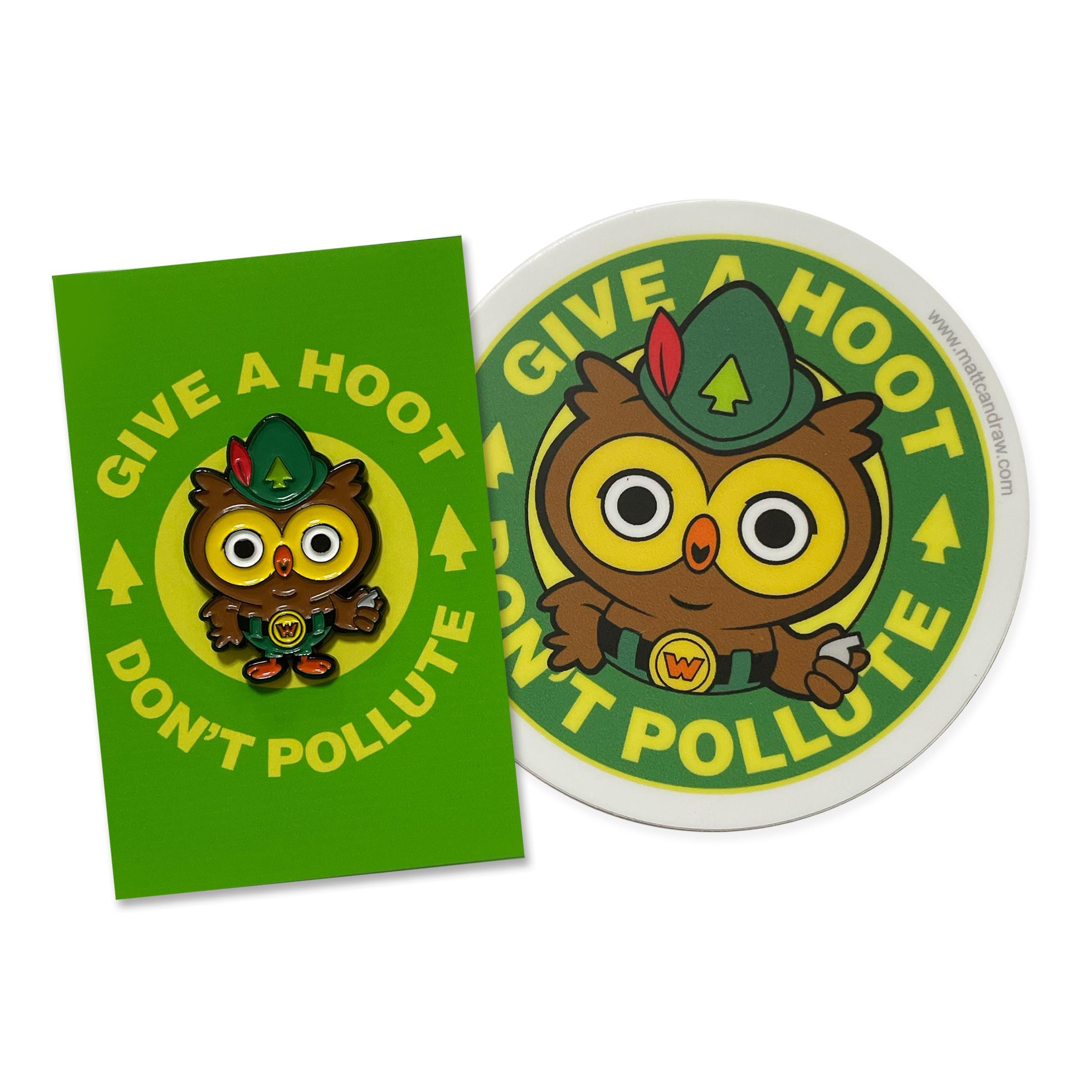 Woodsy the Owl Sticker/Pin Pack