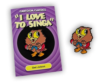 I Love to Singa Owl Jolson Pin