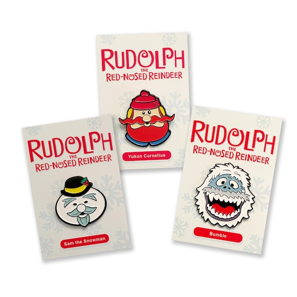 Rudolph the Red Nosed Reindeer Holiday Pin Pack