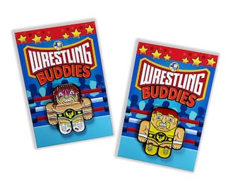 Wrestling Buddies Pin 2 Pack