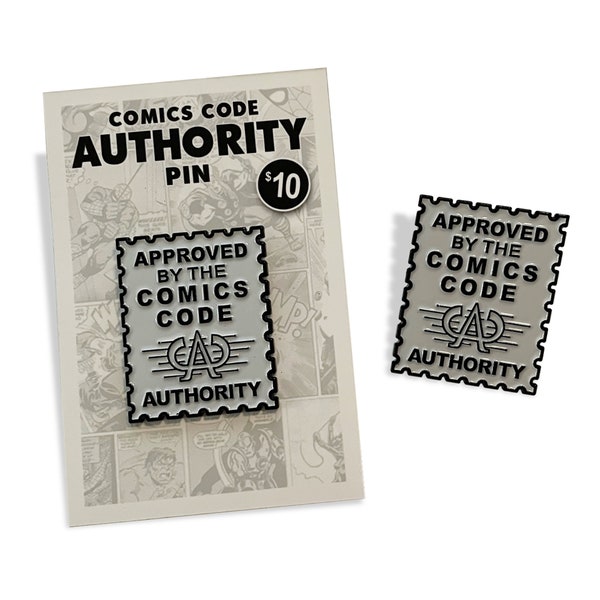 Comics Code Authority Pin