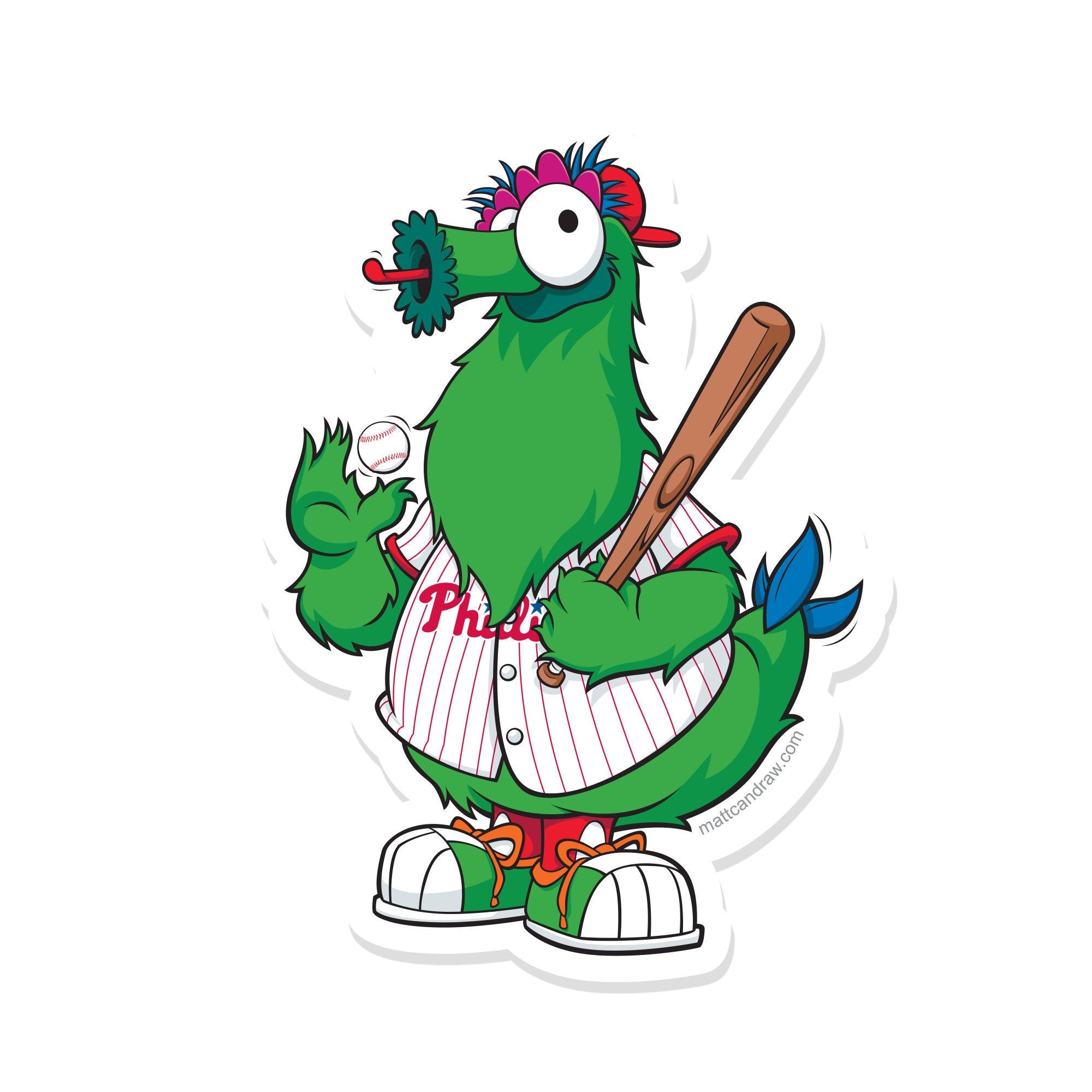 Phillie Phanatic Sticker for Sale by KlaraGeiler