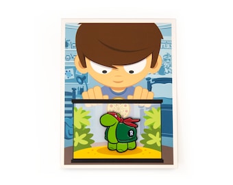 I LIKE TURTLES Raphael Pin