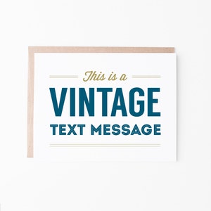 Vintage Text Message All Occasion Greeting Card Box Set of 8 Funny Humor Just Because image 2