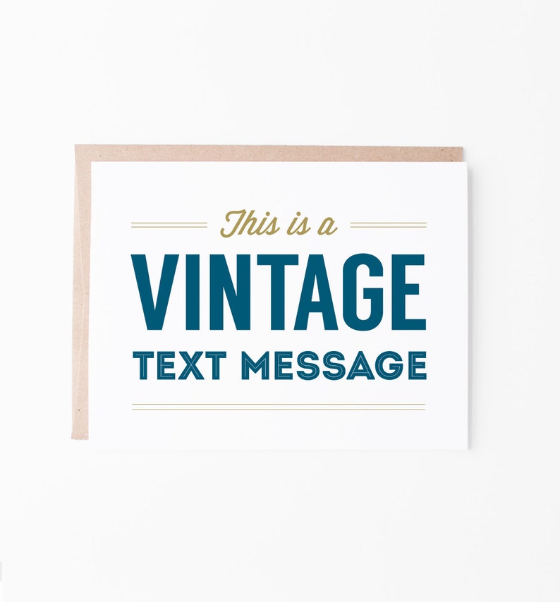 Vintage Text Message All Occasion Greeting Card Box Set of 8 Funny Humor Just Because image 2